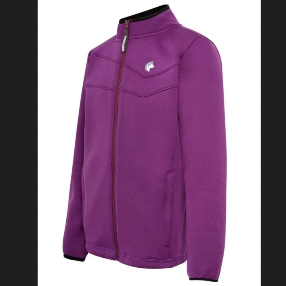 Shred Dog Essential Fleece Purple Full Zip Base Layer Jacket Women's Size 12 (S)